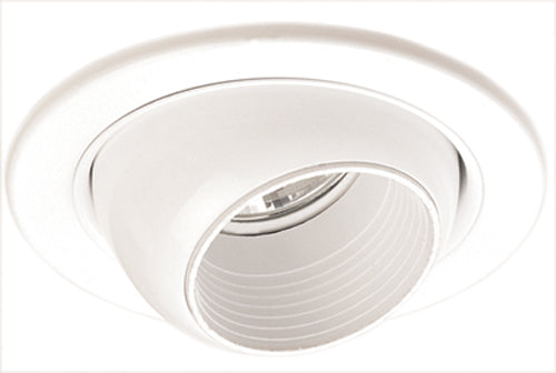 Elco Lighting 3 In. Die-Cast Adjustable Eyeball Trim, White, EL2698WW