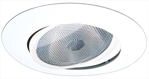 Elco Lighting 6 In. Gimbal Ring Trim, 90-150W PAR38, White, EL318W
