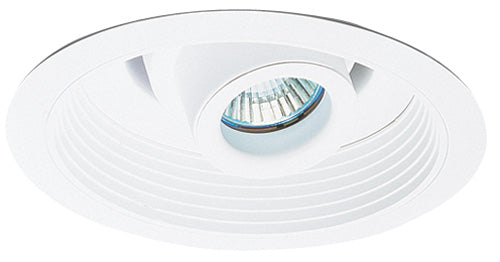 Elco Lighting 6 In. Adjustable Spot Baffle Trim, 60W JDR/50W MR16, White, EL510W