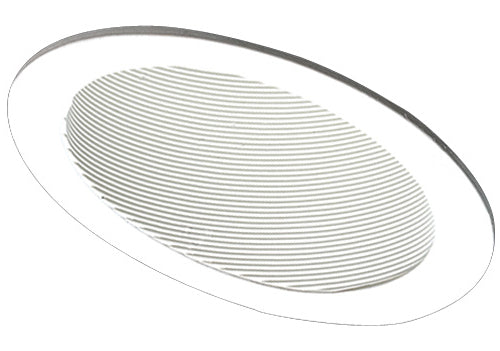Elco Lighting 6" Sloped Baffle with Coil Springs Trim, White, EL622W