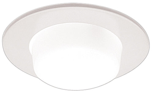 Elco Lighting 4" Shower Reflector Trim, Drop Opal Lens, 50W MAX PAR20, White, EL9116W