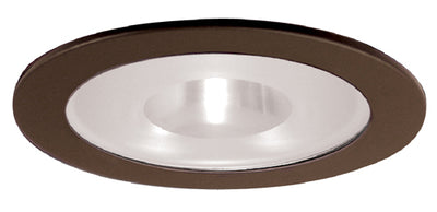 Elco Lighting 4" Shower Trim with Frosted Pinhole Glass, 32W MAX CFL or 30W MAX R20, Black, EL915B