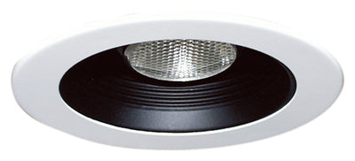Elco Lighting 4" Baffle Trim with Socket Bracket, 25-30° Tilt, EL995BZ