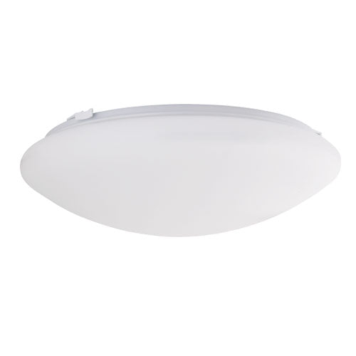 Elco Lighting Dustin LED High Lumen Decorative Flush Mount, 12 In., 120V, TRIAC/ELV, White, ELD32630W