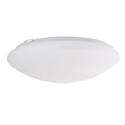 Elco Lighting Dustin LED High Lumen Decorative Flush Mount, 12 In., 120V, TRIAC/ELV, White, ELD32630W