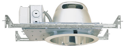 Elco Lighting 7" Horizontal CFL Downlight, Plaster Frame, 120/277V, ELH213E