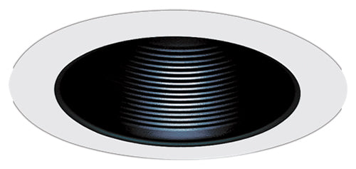 Elco Lighting 5" Metal Stepped Baffle with Coil Springs Trim, 75W Max PAR30, ELM530KN