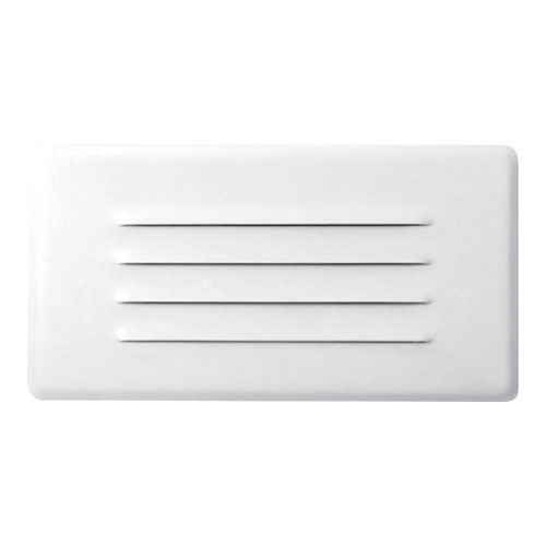 Elco Lighting Louvered Faceplate Replacement, ELST42 Series, 9.5 In. W x 5 In. H, White, ELST10W