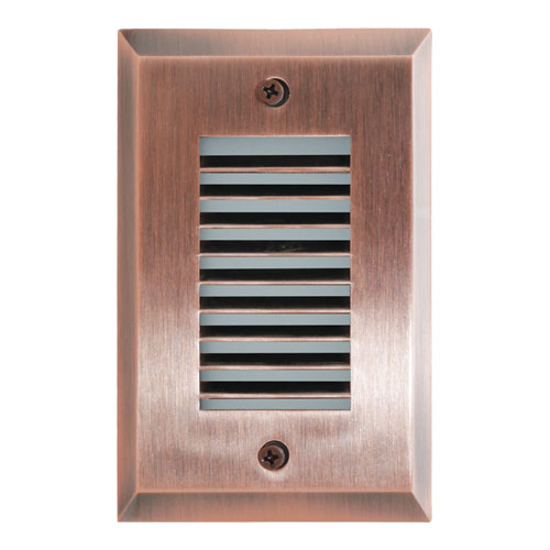Elco Lighting Ibis Mini LED Step Light, 2W, 3000K, CRI90, 12V, Angled Louver, White, ELST9230W