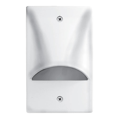 Elco Lighting Ibis LED Step Light, 2W, 3000K, CRI90, Scoop, Vertical, Black, ELST9840B