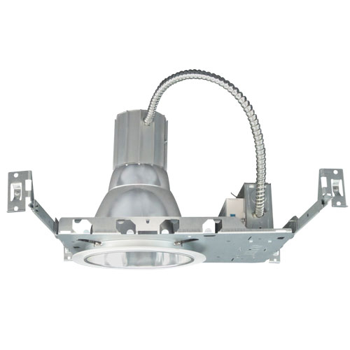 Elco Lighting 7 In. CFL Vertical Downlight, Plaster Frame, 120-277V, ELVF726E