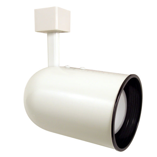 Elco Lighting ET639 PAR 30 Line Voltage Round Back Cylinder Track Fixture, 75W, 120V, White, ET639W