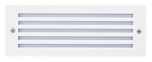 Elco Lighting Incandescent Brick Light with Grill Faceplate, 40W, 120V, White, ELST37W