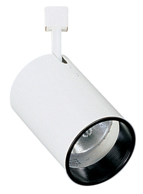 Elco Lighting PAR 30 Flat Back Cylinder Track Fixture, 75W, 120V, TRIAC/ELV Dimmable, Baffle, Black, ET635B