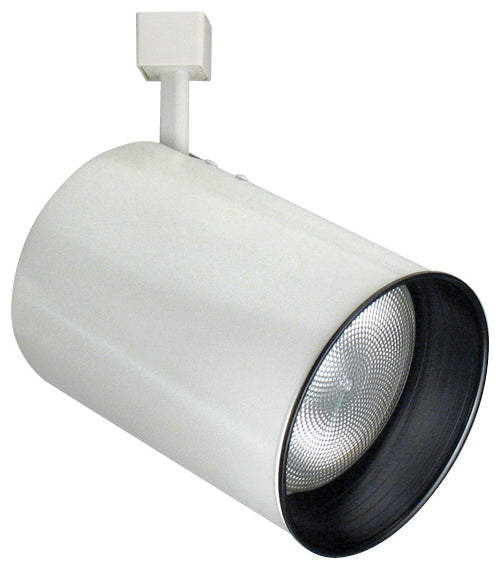 Elco Lighting PAR 38 Flat Back Cylinder Track Fixture, 150W, 120V, White Baffle, ET650W