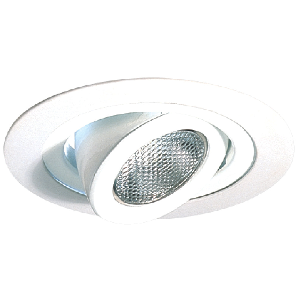 Elco Lighting 4" Adjustable Spot Trim, 50W JDR/MR16, White, EL988W