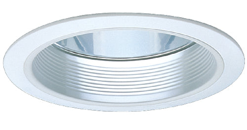 Elco Lighting 6" Reflector with Metal Baffle Trim, Airtight, White, ELA101WA