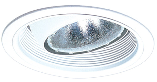 Elco Lighting 6" Regressed Eyeball, Baffle Trim, White, ELM38W