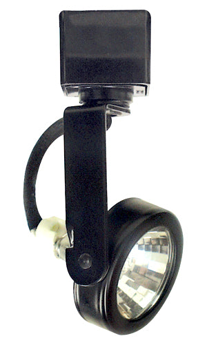 Elco Lighting Low Voltage Gimbal Track Fixture, 50W, 12V, Black, ET926B