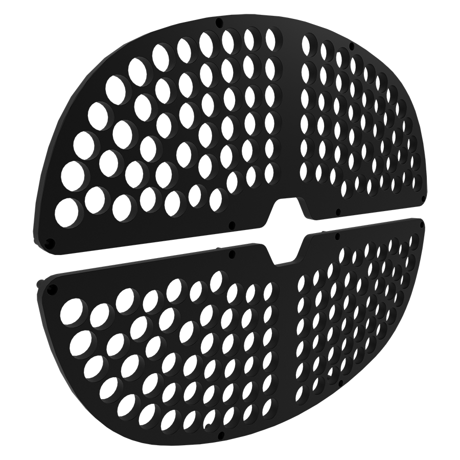RAB Lighting P1 Glare Control Shield, 850W and Up, Black, P1GCS-L-XL