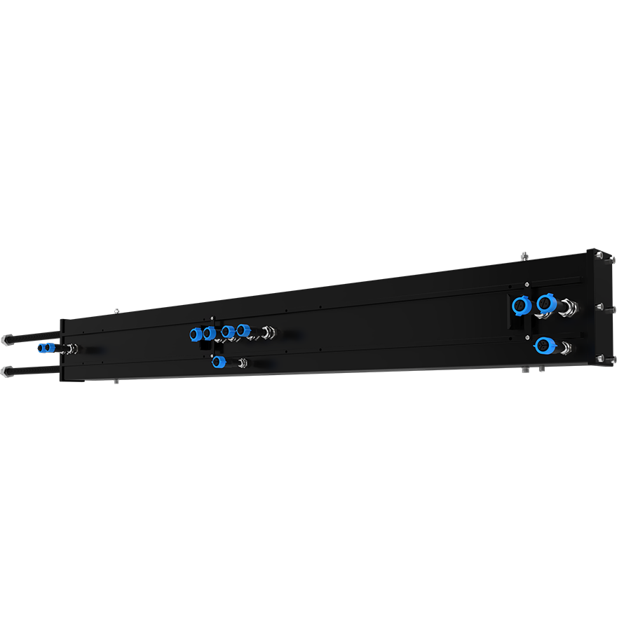 RAB Lighting P1 Power Box Mounting Rail RGB, Black, P1-MR-RGB