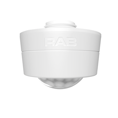 RAB Lighting PIR20 Low Ceiling Sensor, Low Voltage, White, PIR20