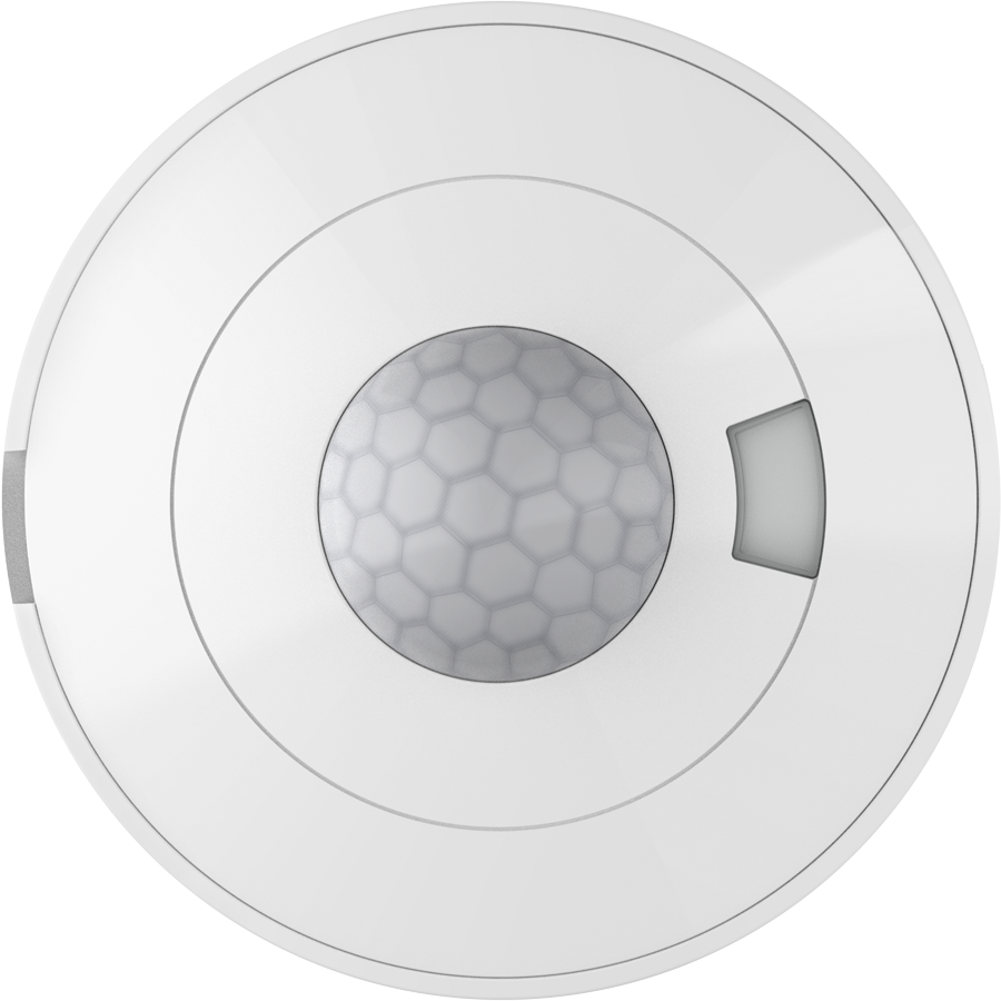 RAB Lighting LC Blue Ceiling Sensor, 12 Ft., 140°, 120-277V, PIR/Daylight/Photocell, IP66, White, PIRW12/LCB