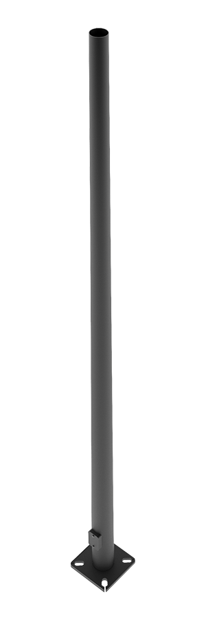 RAB Lighting PTR6 Tapered Round Pole, 6 In., 7 Gauge, 20 Ft., Drilled, Bronze, PTR6-07-20D2