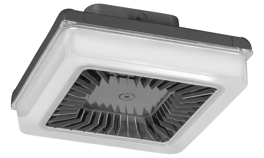 RAB Lighting 42 Watt PORTO LED Garage Light, 5000K, 5,171 Lumens, 120-277V, Bronze, PRT42