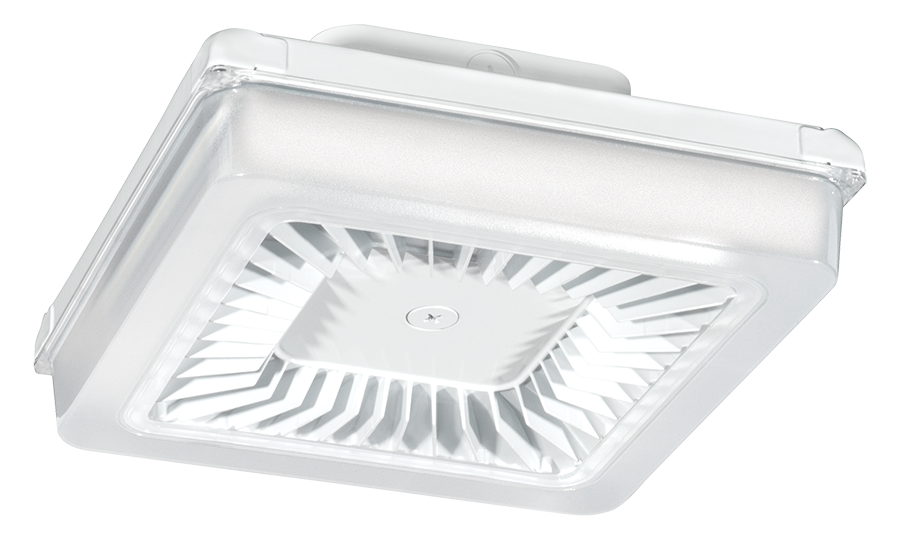 RAB Lighting 30 Watt PORTO LED Garage Light, 5000K, 3,832 Lumens, 120-277V, White, PRT30W