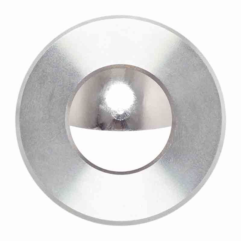 Westgate Trims for 1W In-Ground Fixtures Round Aluminum Trim with A Scoop Aluminum, IGL-1W-TRM-AL-SCP
