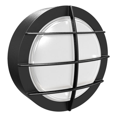 Westgate Mfg Round Flat Bulkhead, 9/12/15W, CCT Selectable, 0-10V Dimmable, Black, BKRF-15W-MCTP-BK-P