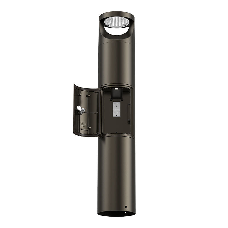 Westgate G4 Bollard Shaft with GFCI Outlet Compartment, 30 Inch, Bronze, BOL-G4-SHAFT-30-GFCI-BR