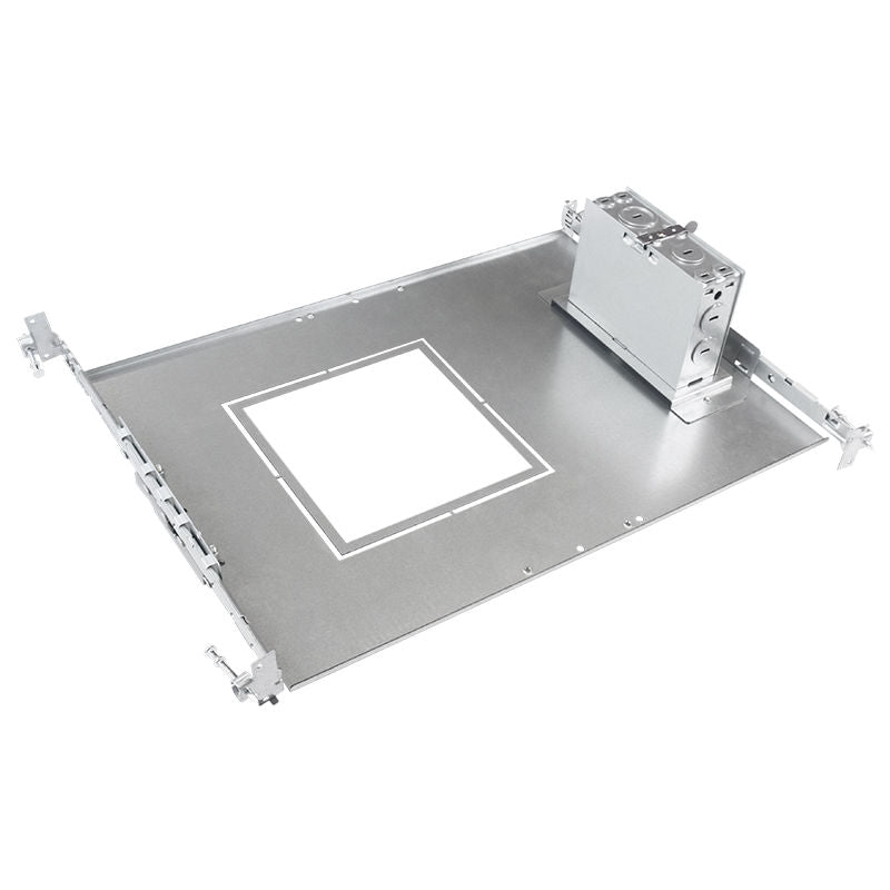 Westgate Mfg CRLC Square Mounting Plate, 4/6 In., Rough-In Brackets and J-Box, CRLCS-46-RIBH-JB