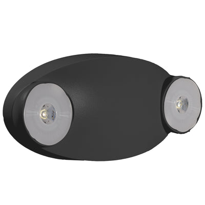 Westgate LED 2-Head Mini Emergency Light, 1W, 6000K Black, EL-M2-BK
