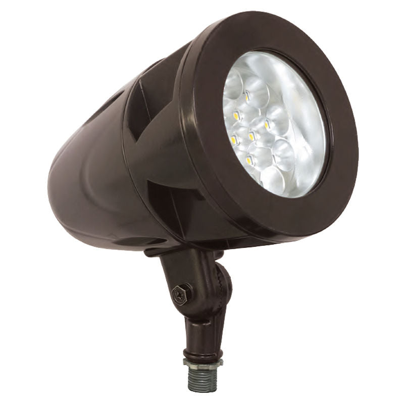 Westgate Mfg FLDF Flag Pole Bullet Light, 84W, 5000K, 25°, 0-10V, Bronze, FLDF-84W-50K-BR