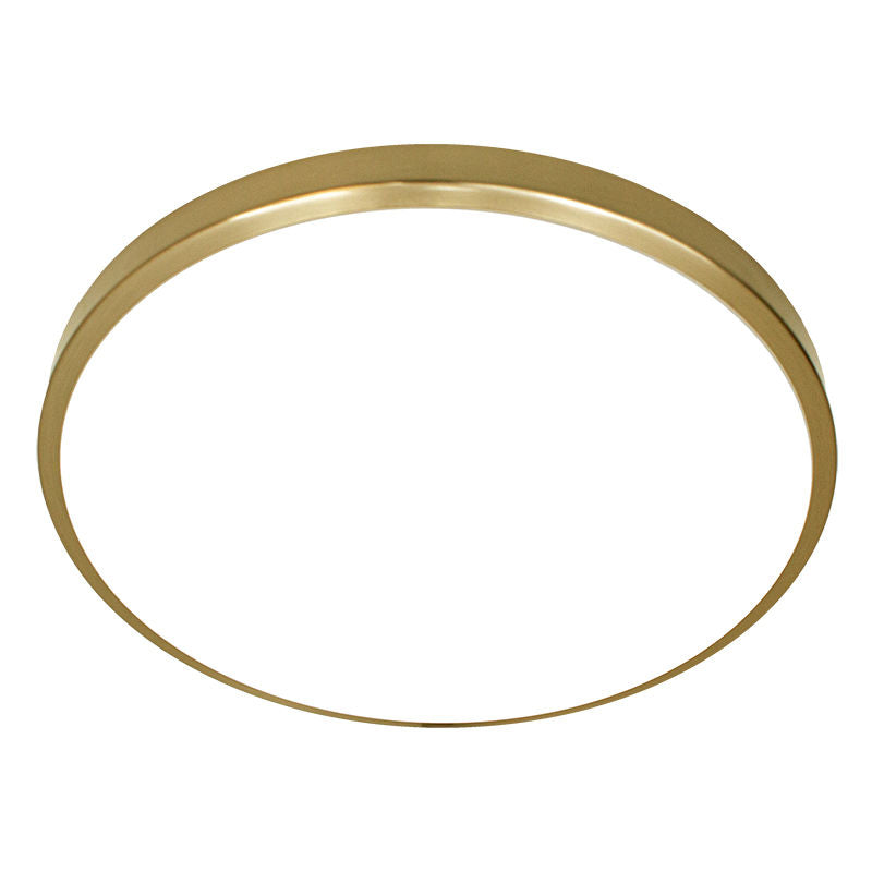 Westgate Mfg FSL Single-Ring Flush-Mount, 16W, CCT Selectable, TRIAC Dimmable, 11 In., Gold, FSL-11-MCT5-GD
