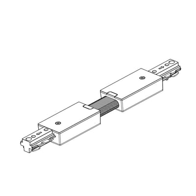 Westgate Mfg 3-Wire Track Flex Connector, Black, TR-FLEXC-BK