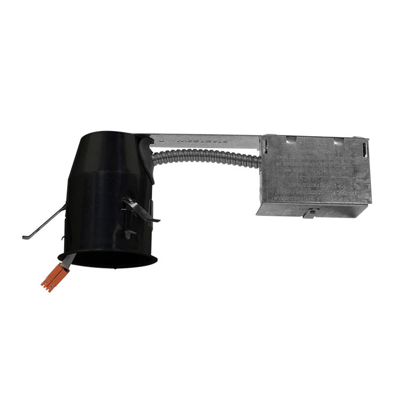 Westgate Mfg 3 In. LED Remodel Recessed Housing, IC-Rated, TP24, Black, HL3R-ICAT