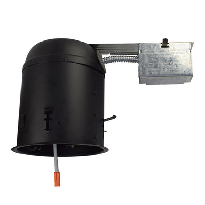 Westgate Mfg 6 In. Remodel Recessed Housing, ICAT, 120-277V, Matt Black, HL6R-ICAT
