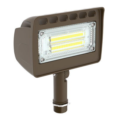Westgate Mfg LF4 Architectural Flood Light, 15W, 3000K, 0-10V Dimmable, IP65, Bronze, LF4-15W-30K-KN