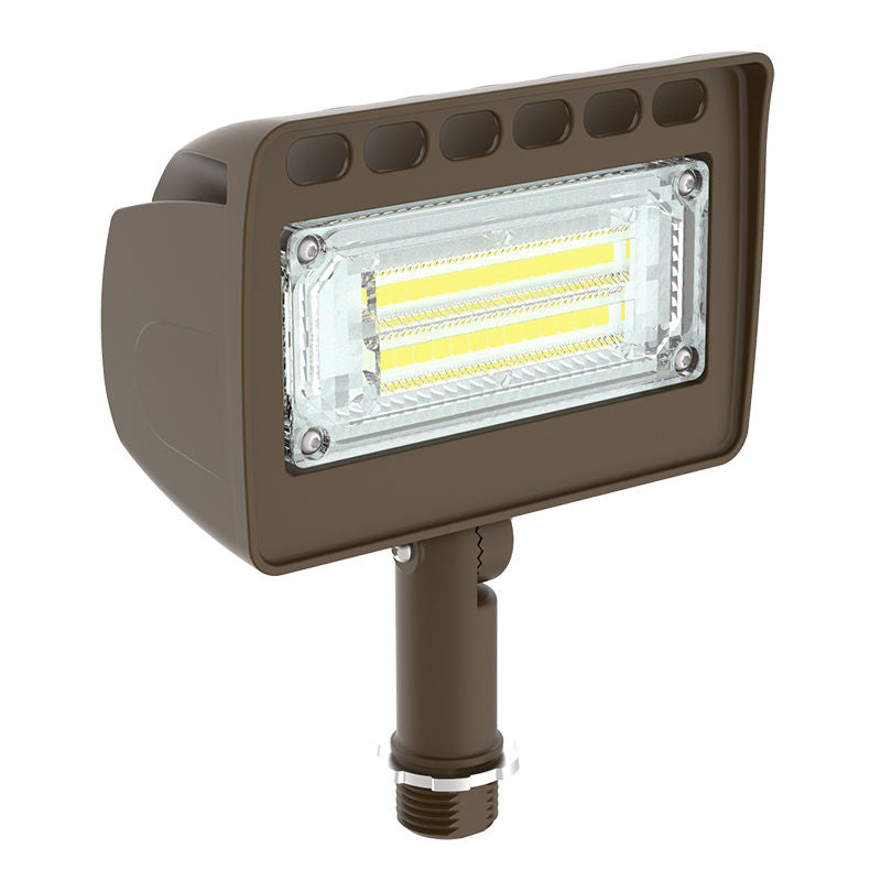 Westgate Mfg LF4 Architectural Flood Light, 15W, 3000K, 0-10V Dimmable, IP65, Bronze, LF4-15W-30K-KN