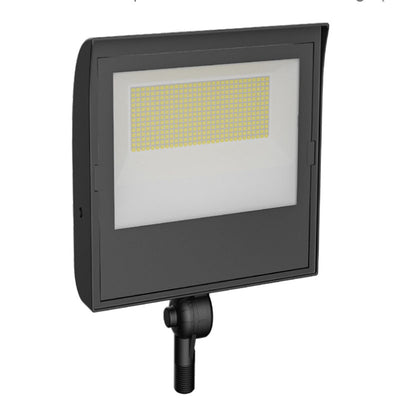 Westgate Mfg Builder Series Flood Light Medium, 50/80/100W, CCT Selectable, 0-10V, 1/2 In. Knuckle, Black, LFXE-MD-50-100W-MCTP-KN-P-BK