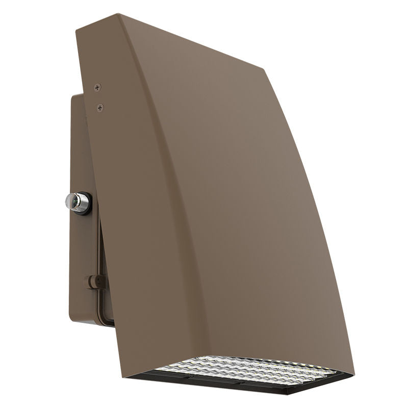 Westgate Mfg LWAX Mini Adjustable Cutoff Wall Pack, 12W, 4000K, 0-10V Dimmable, Photocell, Bronze, LWAX-SM-12W-40K-P