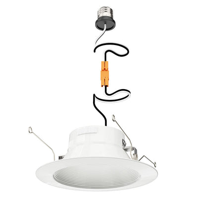 Westgate Mfg 6 In. Deep Recess Trim, 8/10/13W, CCT Selectable, CRI90, TRIAC Dimming, White, RDMF6-MCT5