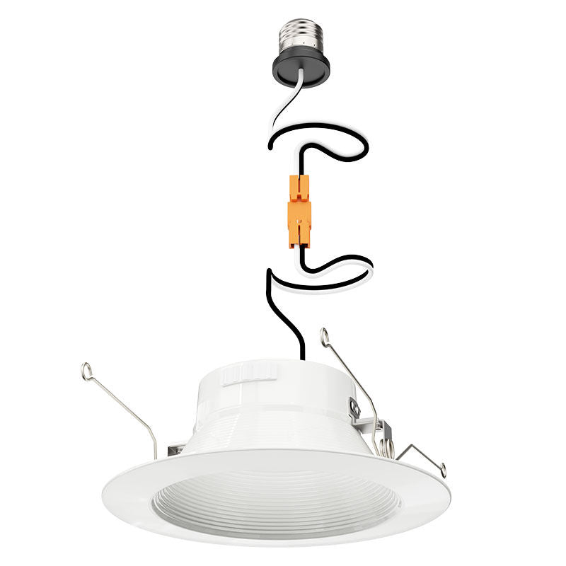 Westgate Mfg 6 In. Deep Recess Trim, 8/10/13W, CCT Selectable, CRI90, TRIAC Dimming, White, RDMF6-MCT5
