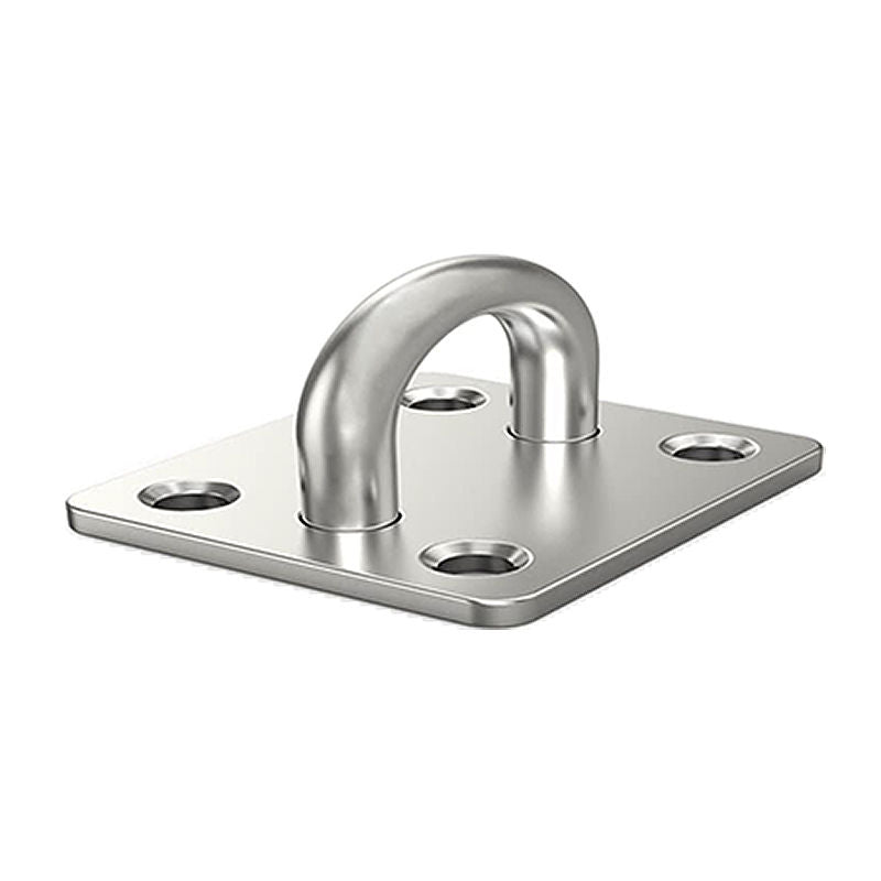 Westgate Mfg Pad Eye Plate, M8, 2 In. x 1.5 In., Stainless, SCL-PEP-M8