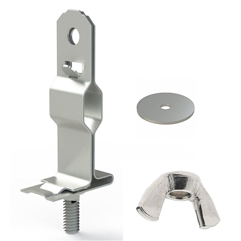 Westgate Mfg Suspended Lighting T-Bar Clip, Wing Nut and Washer Included, SCL-TBC-WN