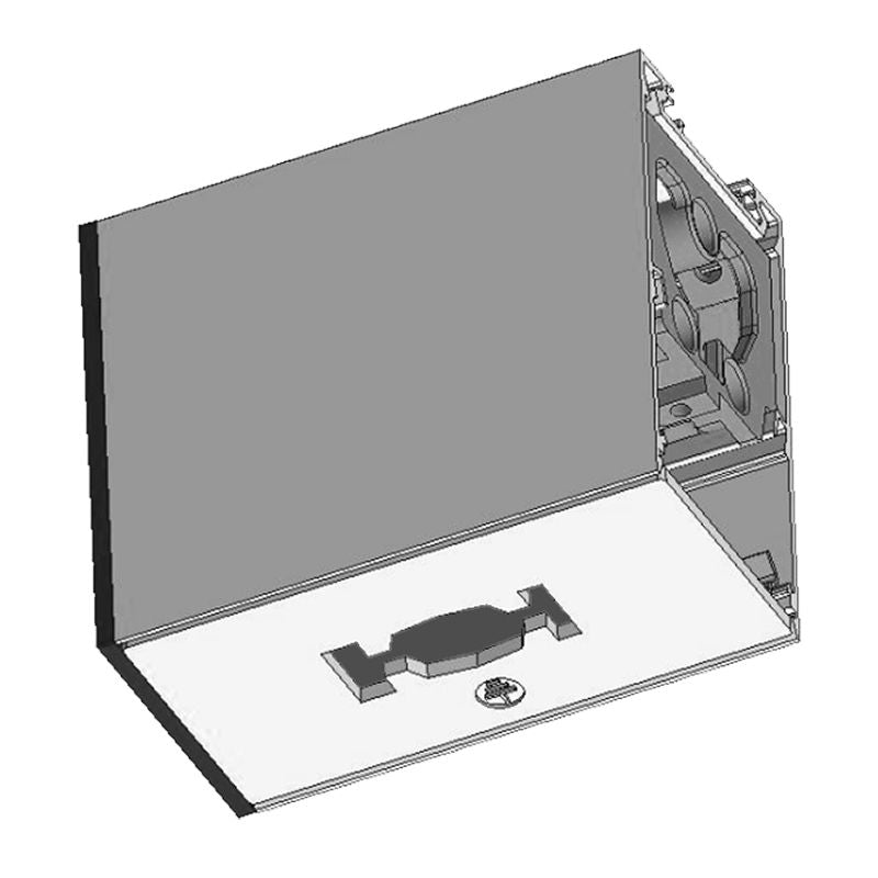 Westgate Mfg SCX2 Track Light Socket End Extension, H-Type, White, SCX2-TRACK-H-WH