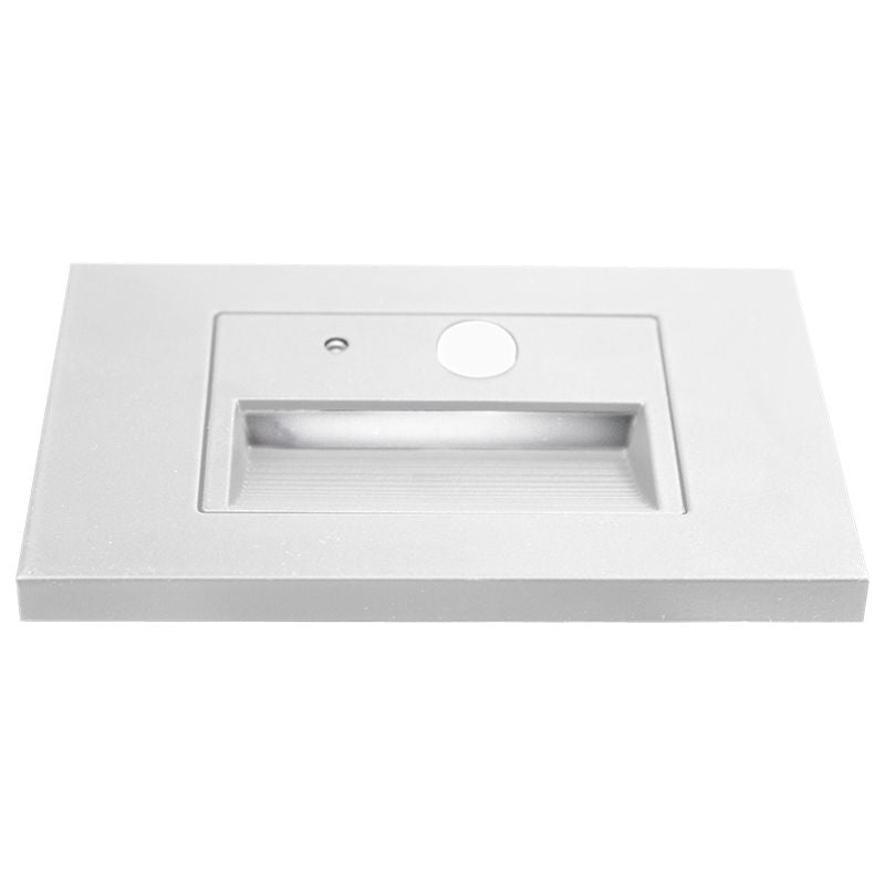 Westgate Model A - 12V Selectable CCT LED Integrated Step Lights with PIR Motion Sensor & Photocell, 3W, 3000K/4000K/5000K White, SLE-A-12V-MCT-PIR-WH